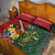 Custom Samoa And Ireland Rugby Quilt Bed Set Ikale Tahi With Shamrocks