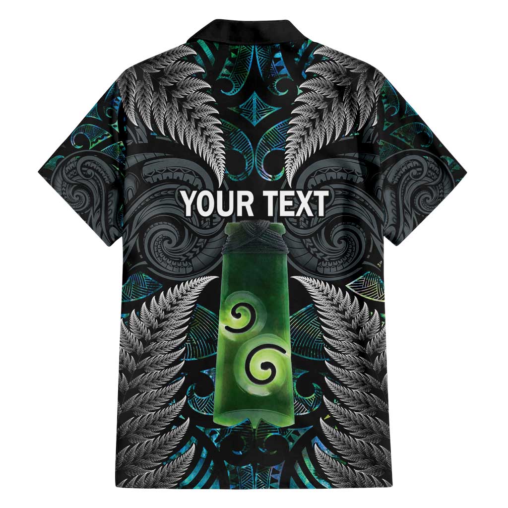 Personalised New Zealand Toki Family Matching Off Shoulder Short Dress and Hawaiian Shirt Silver Fern Mix Aotearoa Maori Pattern LT14 - Polynesian Pride
