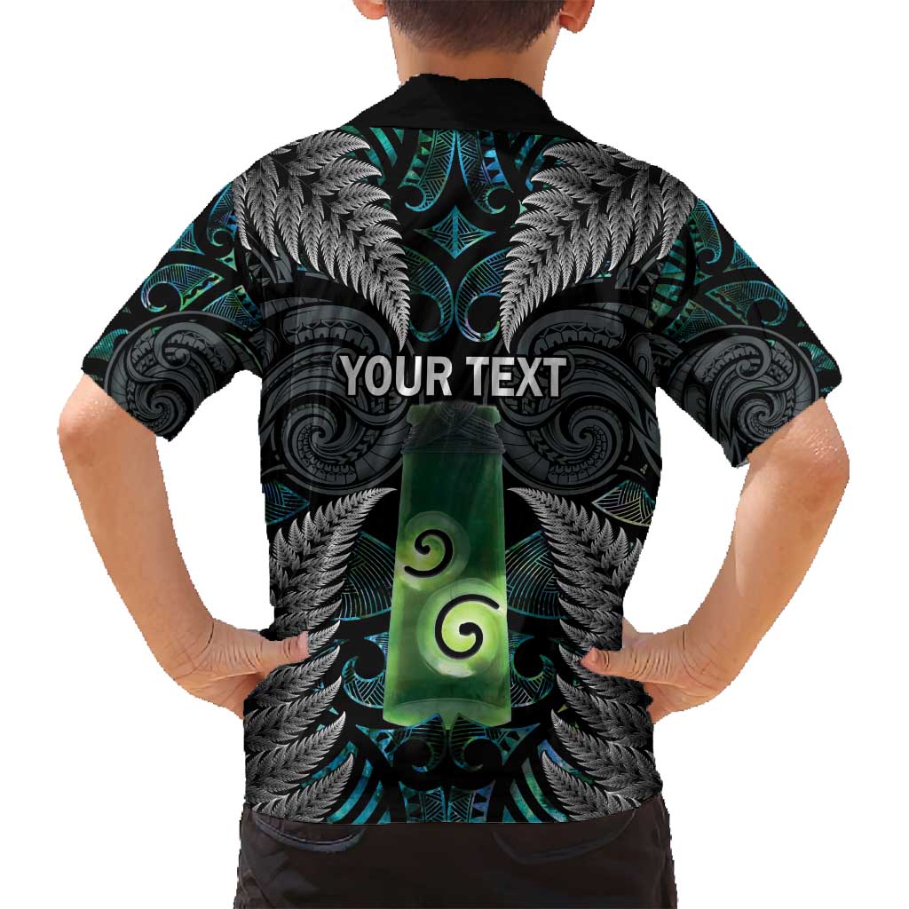 Personalised New Zealand Toki Family Matching Summer Maxi Dress and Hawaiian Shirt Silver Fern Mix Aotearoa Maori Pattern LT14 - Polynesian Pride