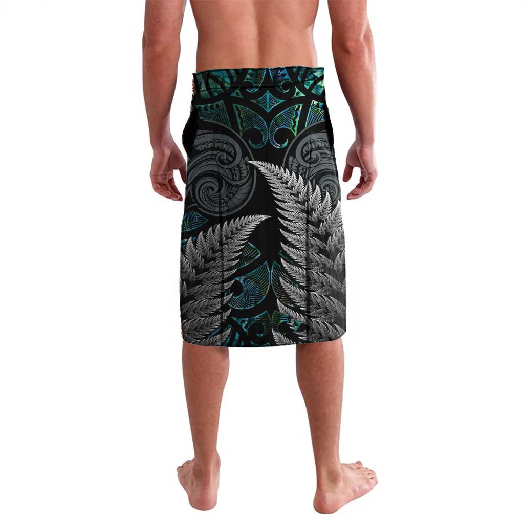 Personalised New Zealand Toki Lavalava Silver Fern Mix Aotearoa Maori Pattern