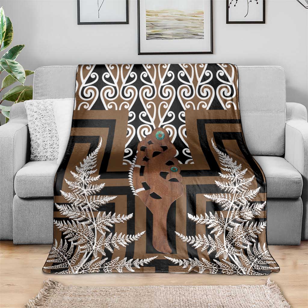 New Zealand Blanket Maori Maripi Knife With Poutama Art LT14 - Polynesian Pride