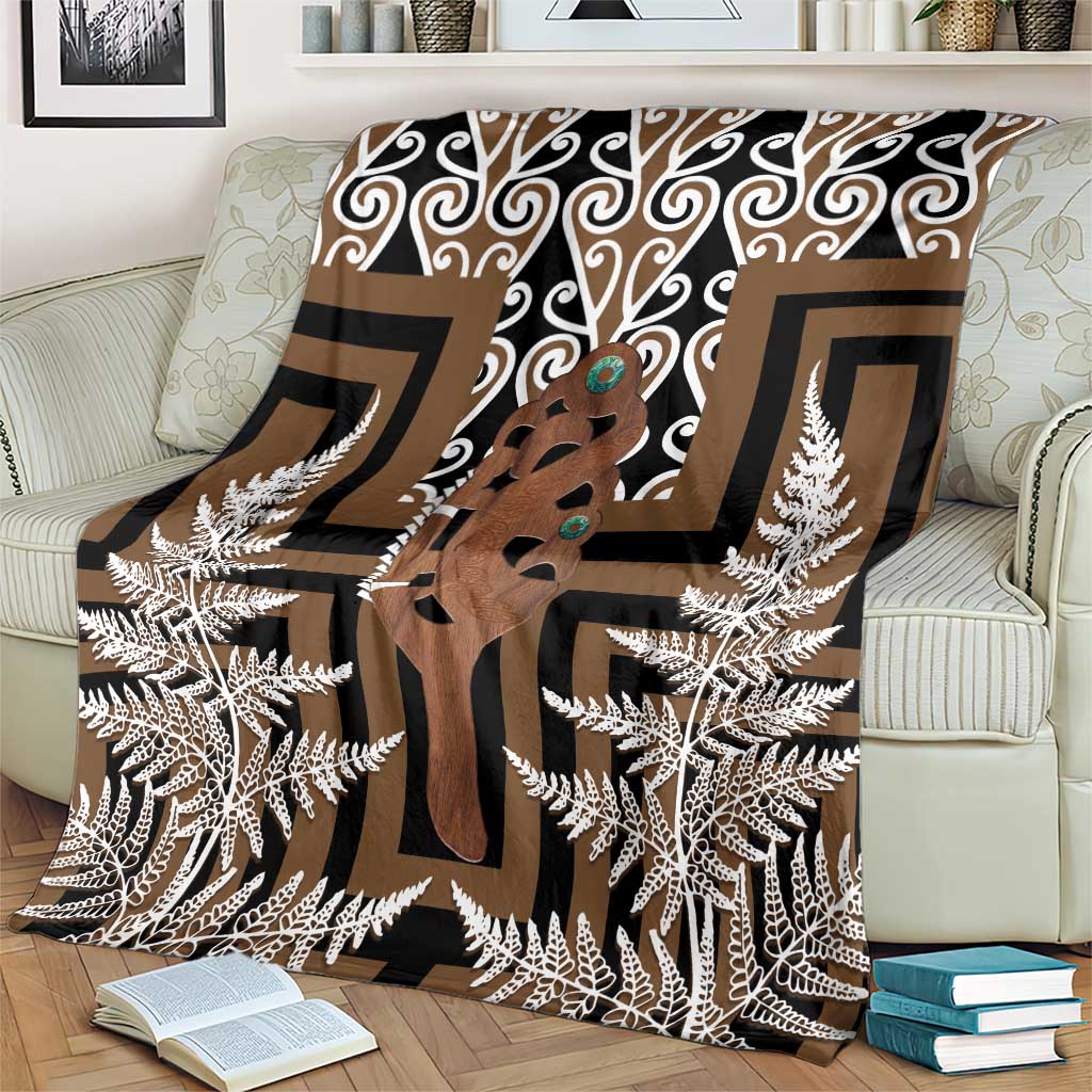 New Zealand Blanket Maori Maripi Knife With Poutama Art LT14 - Polynesian Pride