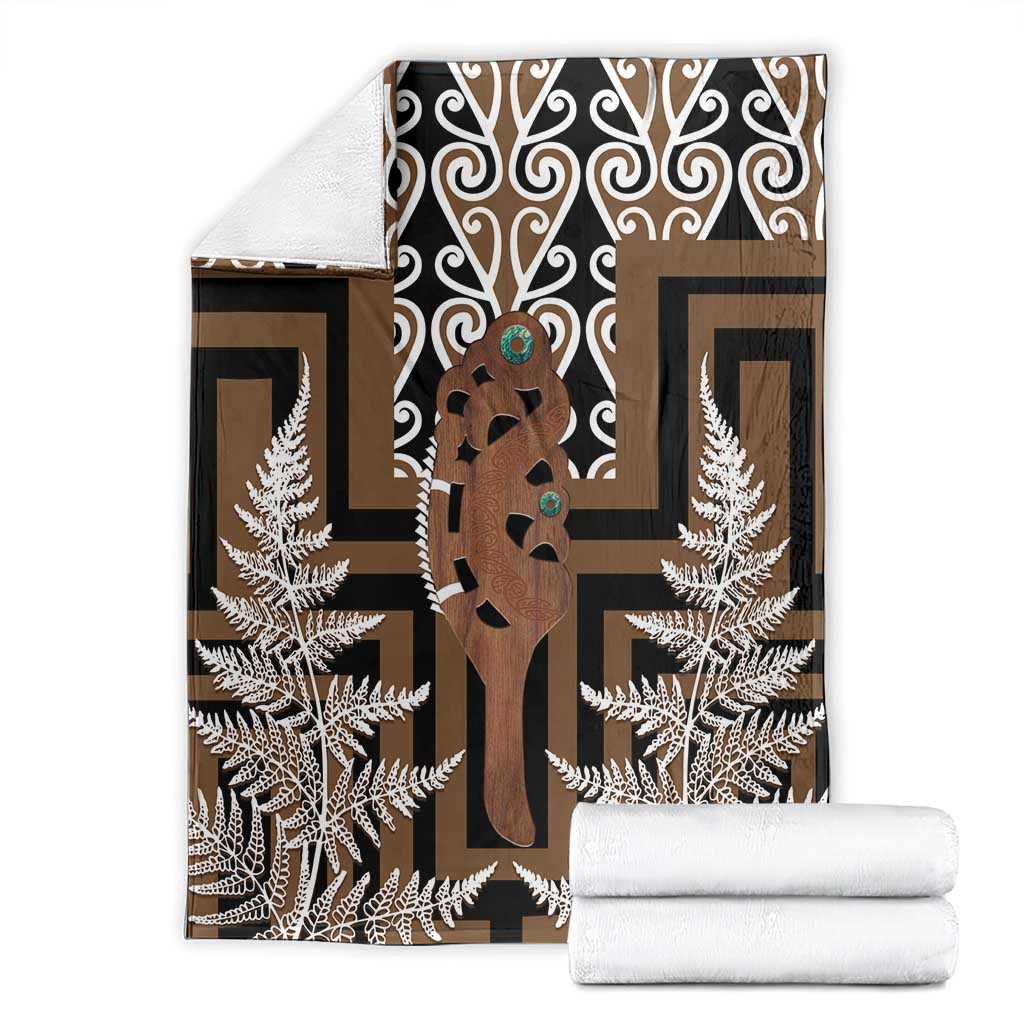 New Zealand Blanket Maori Maripi Knife With Poutama Art LT14 - Polynesian Pride