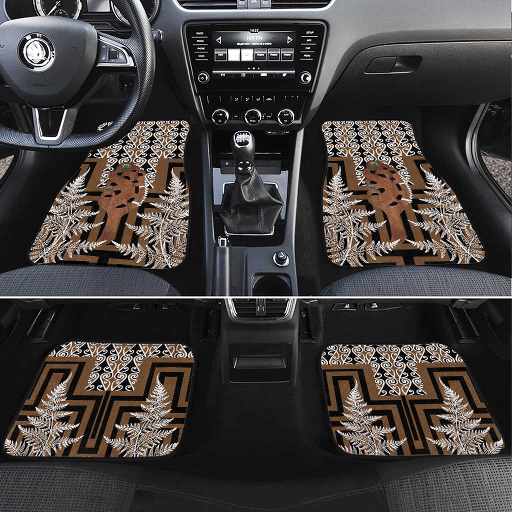 New Zealand Car Mats Maori Maripi Knife With Poutama Art