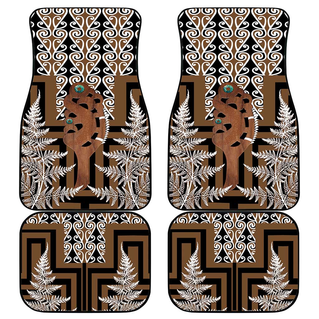 New Zealand Car Mats Maori Maripi Knife With Poutama Art