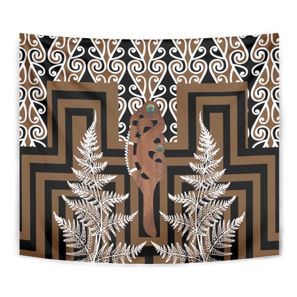 New Zealand Tapestry Maori Maripi Knife With Poutama Art