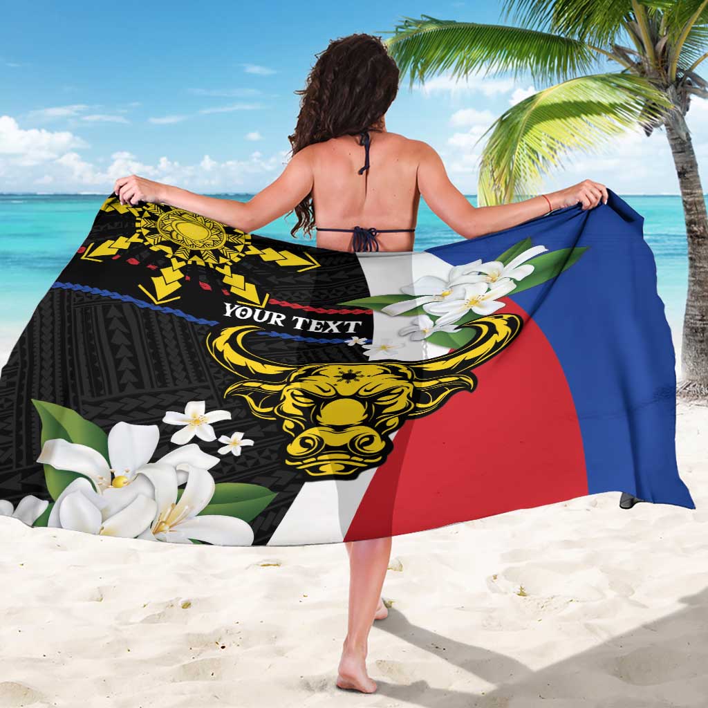 Personalised Philippines Carabao Sarong Filipino Sun Mix Sampaguita Flower LT14 - Polynesian Pride