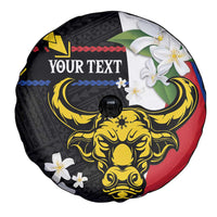 Personalised Philippines Carabao Spare Tire Cover Filipino Sun Mix Sampaguita Flower LT14 - Polynesian Pride