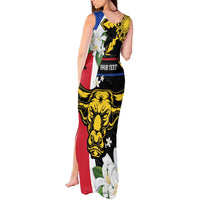 Personalised Philippines Carabao Tank Maxi Dress Filipino Sun Mix Sampaguita Flower LT14 - Polynesian Pride
