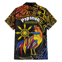 Philippines Sarimanok Family Matching Long Sleeve Bodycon Dress and Hawaiian Shirt Papanok Legendary Bird Okir Polynesian Pattern
