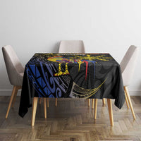 Philippines Sarimanok Tablecloth Papanok Legendary Bird Okir Polynesian Pattern