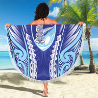 Northland 2026 Rugby Custom Beach Blanket NZ Maori Silver Fern