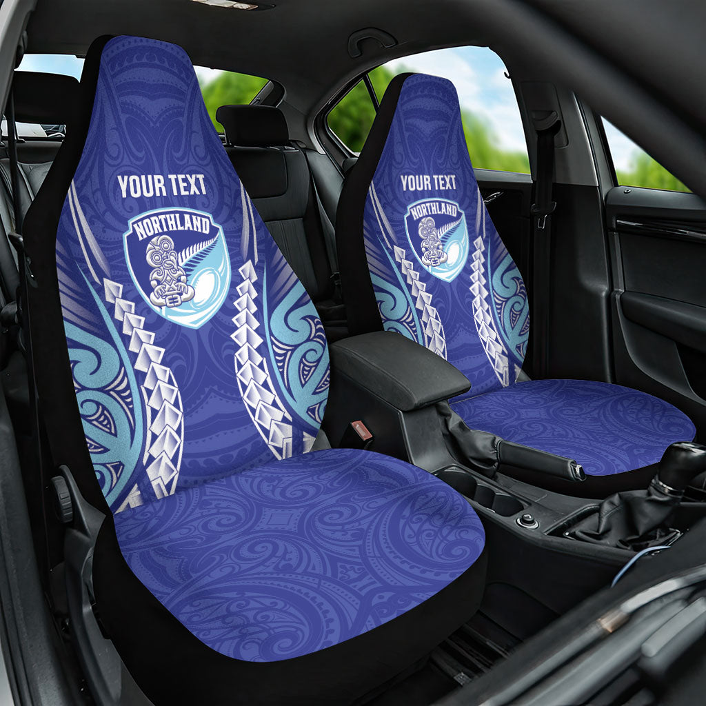 Northland 2026 Rugby Custom Car Seat Cover NZ Maori Silver Fern LT14 One Size Blue - Polynesian Pride