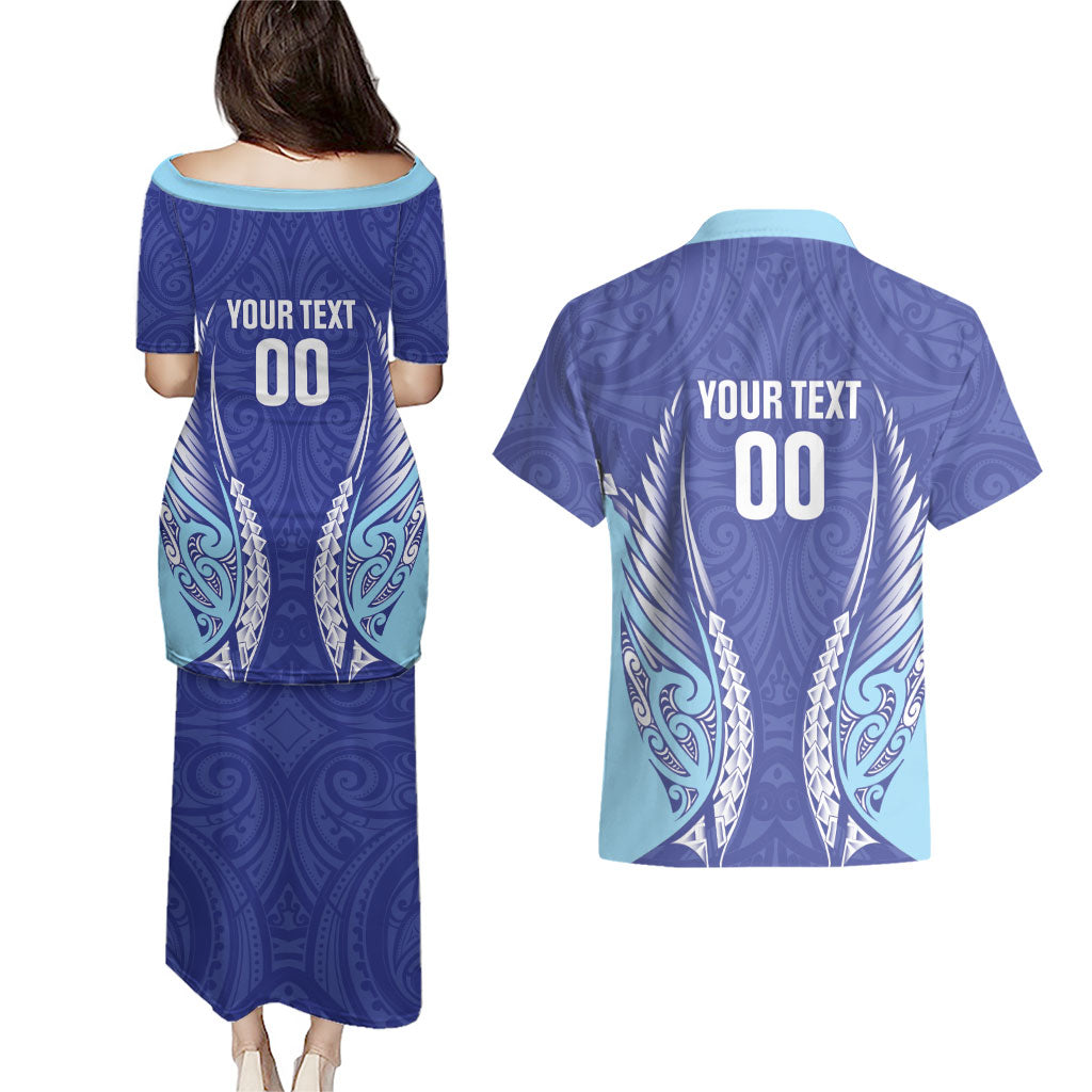Northland 2026 Rugby Custom Couples Matching Puletasi and Hawaiian Shirt NZ Maori Silver Fern LT14 - Polynesian Pride