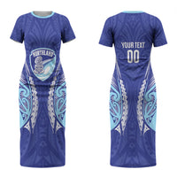 Northland 2026 Rugby Custom Couples Matching Short Sleeve Bodycon Dress and Long Sleeve Button Shirt NZ Maori Silver Fern LT14 - Polynesian Pride