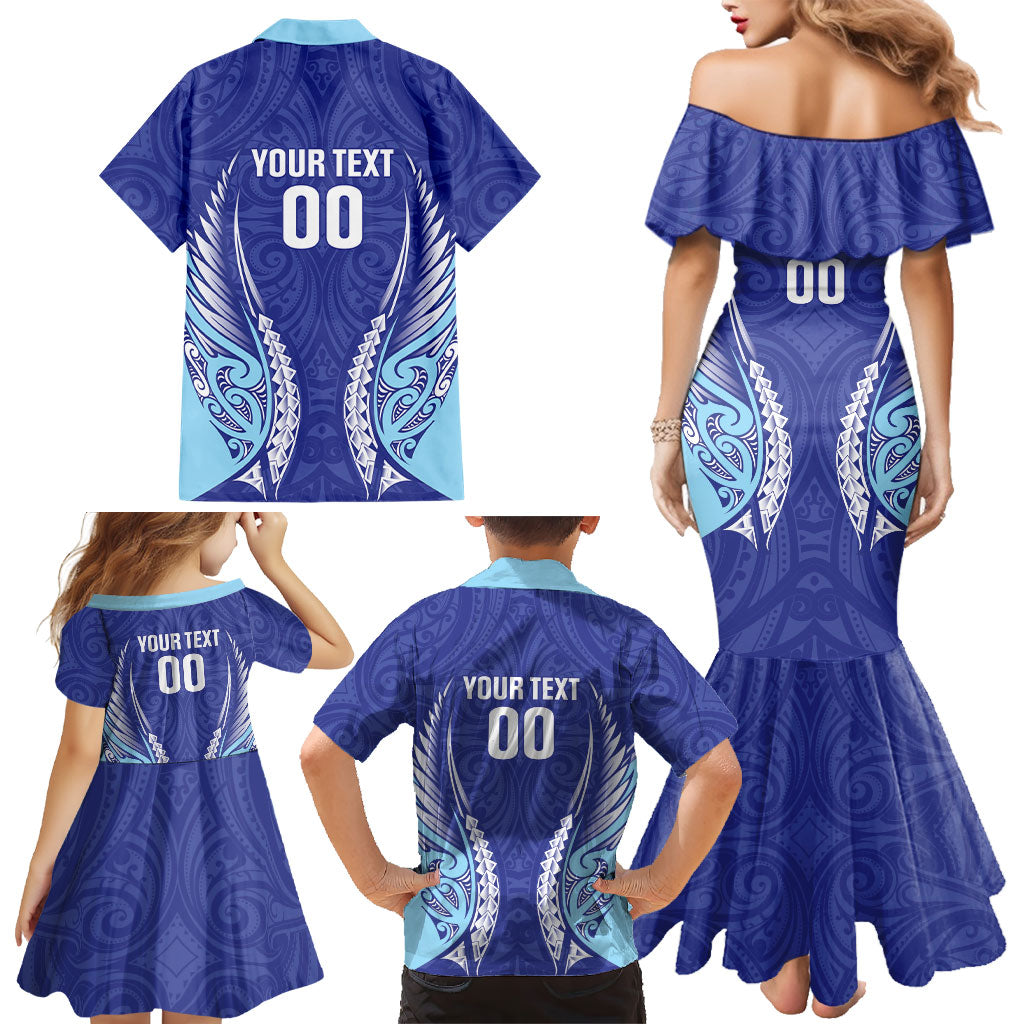 Northland 2026 Rugby Custom Family Matching Mermaid Dress and Hawaiian Shirt NZ Maori Silver Fern LT14 - Polynesian Pride