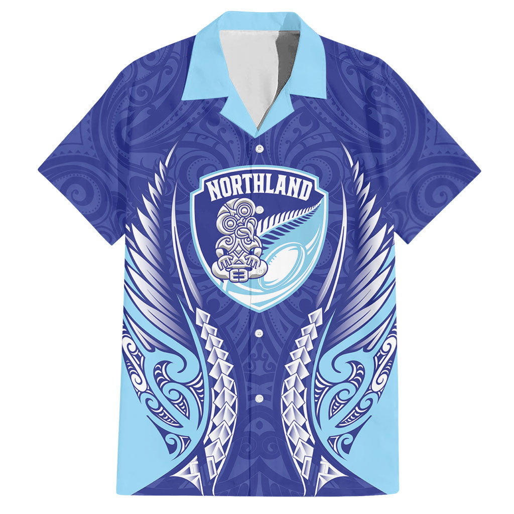 Northland 2026 Rugby Custom Hawaiian Shirt NZ Maori Silver Fern LT14 Blue - Polynesian Pride