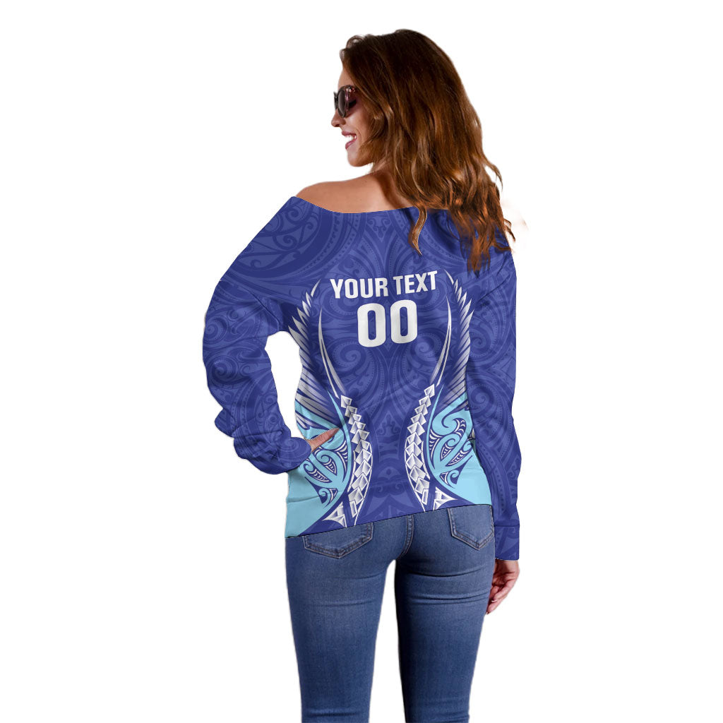 Northland 2026 Rugby Custom Off Shoulder Sweater NZ Maori Silver Fern