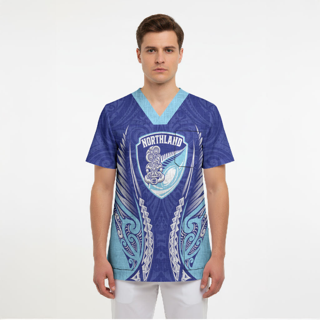 Northland 2026 Rugby Custom Scrub Top NZ Maori Silver Fern