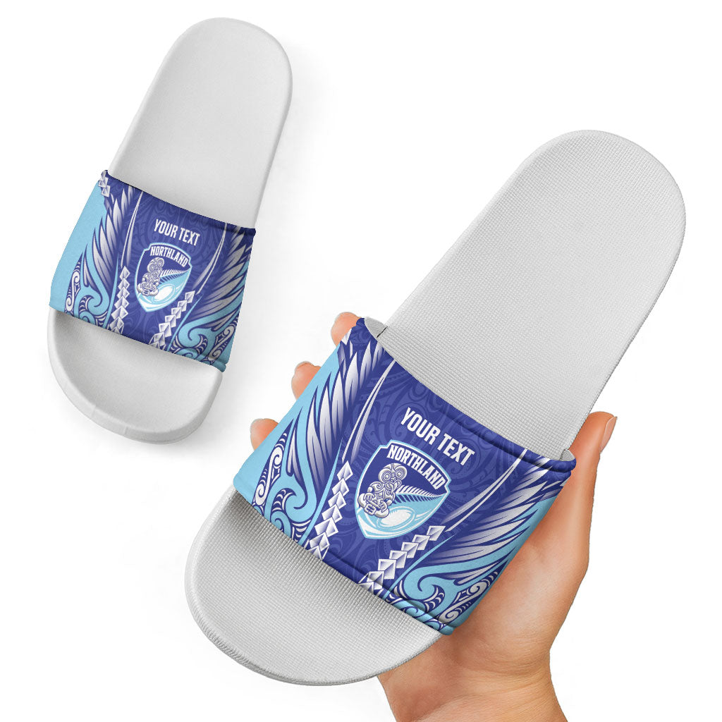 Northland 2026 Rugby Custom Slide Sandals NZ Maori Silver Fern