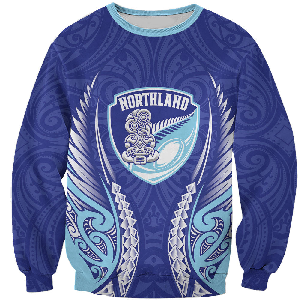 Northland 2026 Rugby Custom Sweatshirt NZ Maori Silver Fern LT14 Unisex Blue - Polynesian Pride