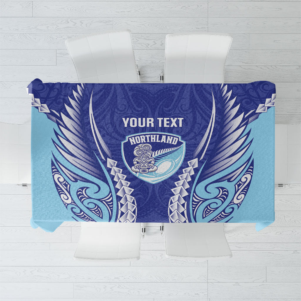 Northland 2026 Rugby Custom Tablecloth NZ Maori Silver Fern