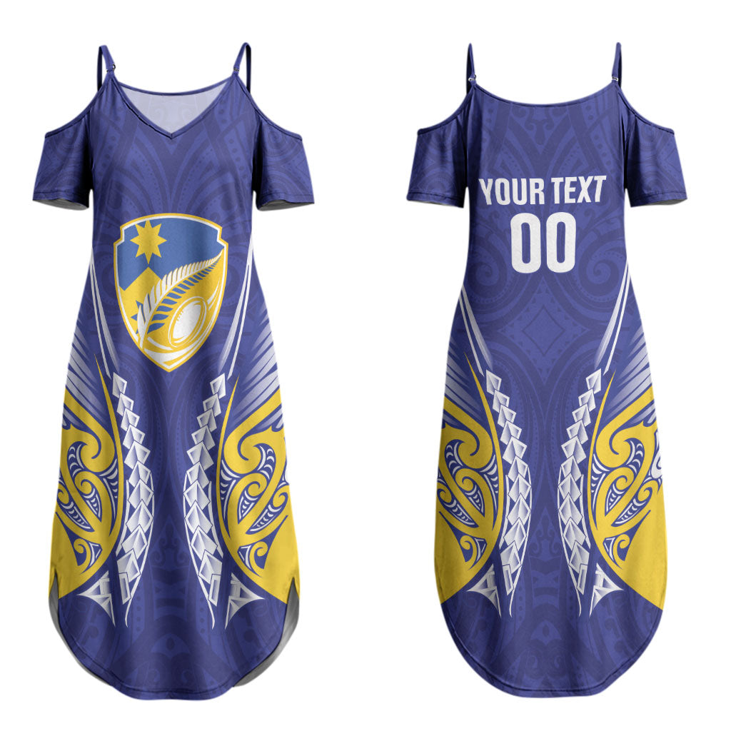 Otago 2026 Rugby Custom Couples Matching Summer Maxi Dress and Hawaiian Shirt NZ Maori Silver Fern LT14 - Polynesian Pride
