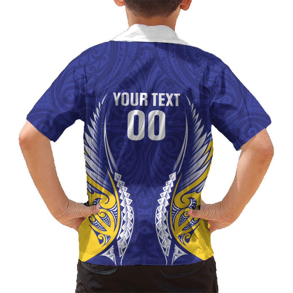 Otago 2026 Rugby Custom Family Matching Off Shoulder Maxi Dress and Hawaiian Shirt NZ Maori Silver Fern LT14 - Polynesian Pride