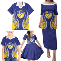 Otago 2026 Rugby Custom Family Matching Puletasi and Hawaiian Shirt NZ Maori Silver Fern LT14 - Polynesian Pride