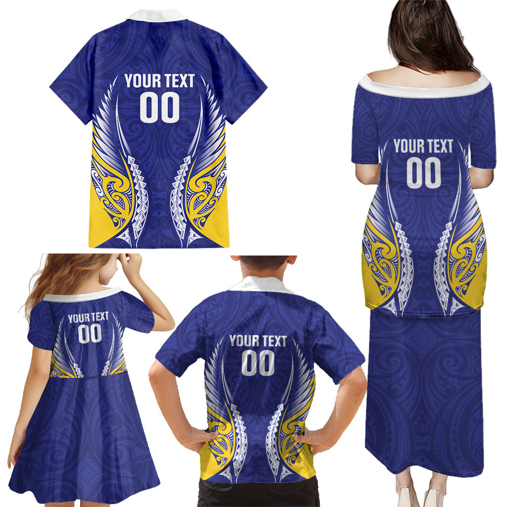Otago 2026 Rugby Custom Family Matching Puletasi and Hawaiian Shirt NZ Maori Silver Fern LT14 - Polynesian Pride