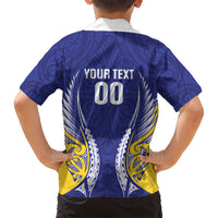 Otago 2026 Rugby Custom Family Matching Tank Maxi Dress and Hawaiian Shirt NZ Maori Silver Fern LT14 - Polynesian Pride