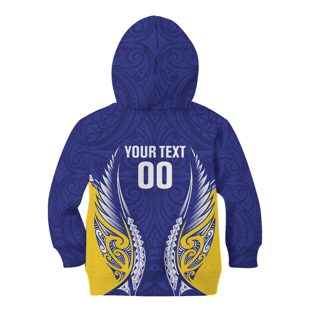 Otago 2026 Rugby Custom Kid Hoodie NZ Maori Silver Fern