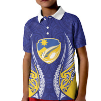 Otago 2026 Rugby Custom Kid Polo Shirt NZ Maori Silver Fern