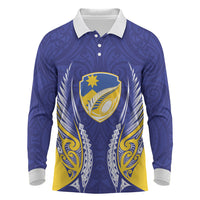 Otago 2026 Rugby Custom Long Sleeve Polo Shirt NZ Maori Silver Fern