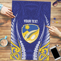 Otago 2026 Rugby Custom Puzzle NZ Maori Silver Fern LT14 Blue - Polynesian Pride