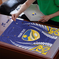 Otago 2026 Rugby Custom Puzzle NZ Maori Silver Fern LT14 - Polynesian Pride