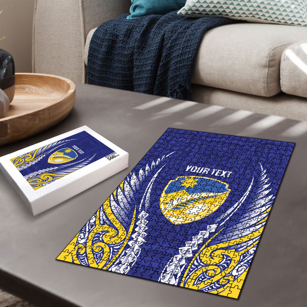 Otago 2026 Rugby Custom Puzzle NZ Maori Silver Fern LT14 - Polynesian Pride
