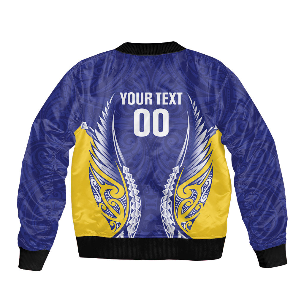 Otago 2026 Rugby Custom Sleeve Zip Bomber Jacket NZ Maori Silver Fern