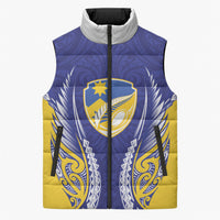 Otago 2026 Rugby Custom Sleeveless Puffer Jacket NZ Maori Silver Fern
