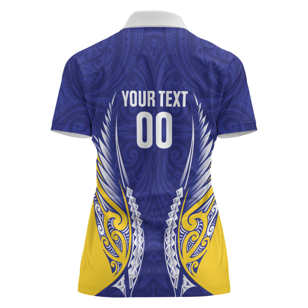 Otago 2026 Rugby Custom Women Polo Shirt NZ Maori Silver Fern LT14 - Polynesian Pride