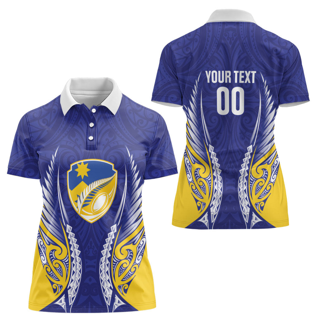 Otago 2026 Rugby Custom Women Polo Shirt NZ Maori Silver Fern LT14 - Polynesian Pride