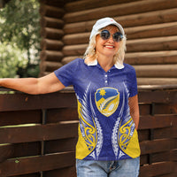 Otago 2026 Rugby Custom Women Polo Shirt NZ Maori Silver Fern LT14 - Polynesian Pride