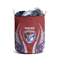 Southland 2026 Rugby Custom Laundry Basket NZ Maori Silver Fern
