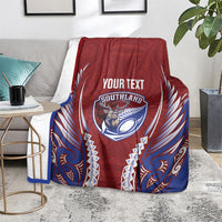 Southland 2026 Rugby Custom Blanket NZ Maori Silver Fern