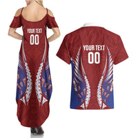 Southland 2026 Rugby Custom Couples Matching Summer Maxi Dress and Hawaiian Shirt NZ Maori Silver Fern LT14 - Polynesian Pride