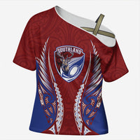 Southland 2026 Rugby Custom Cross Shoulder Shirt NZ Maori Silver Fern