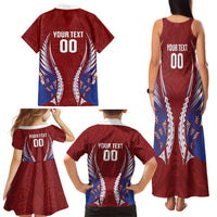 Southland 2026 Rugby Custom Family Matching Tank Maxi Dress and Hawaiian Shirt NZ Maori Silver Fern LT14 - Polynesian Pride