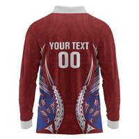 Southland 2026 Rugby Custom Long Sleeve Polo Shirt NZ Maori Silver Fern LT14 - Polynesian Pride