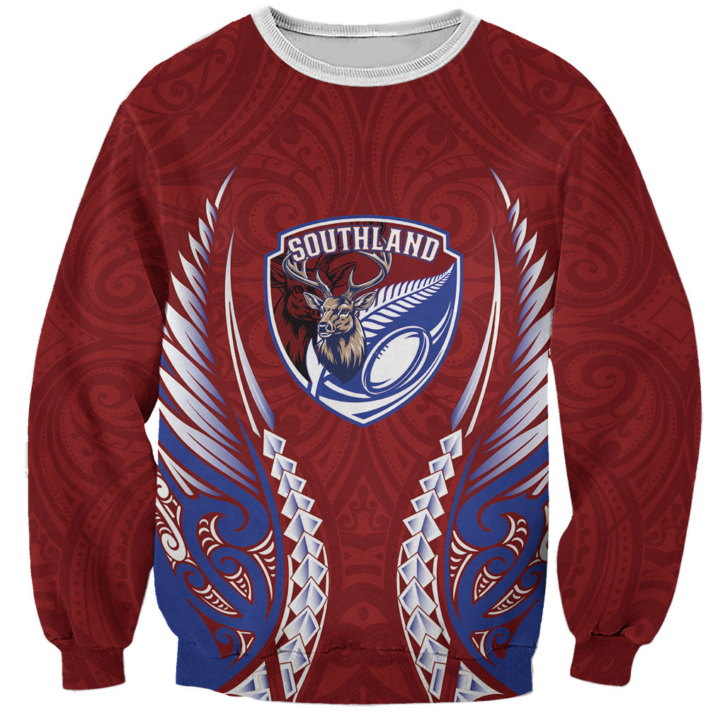 Southland 2026 Rugby Custom Sweatshirt NZ Maori Silver Fern