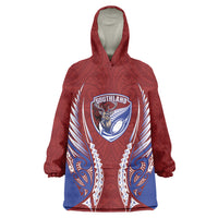 Southland 2026 Rugby Custom Wearable Blanket Hoodie NZ Maori Silver Fern